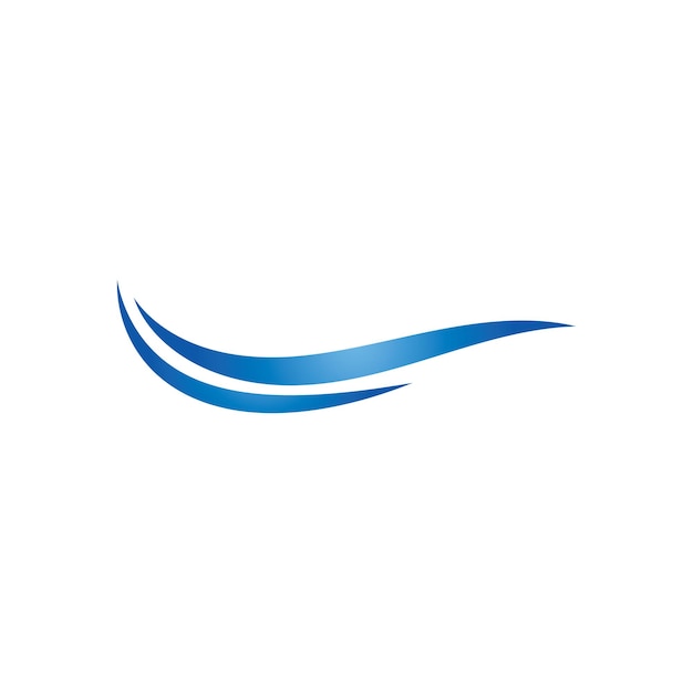 Elegant Blue Swoosh Design for Branding and Logos | Jiffy Designs
