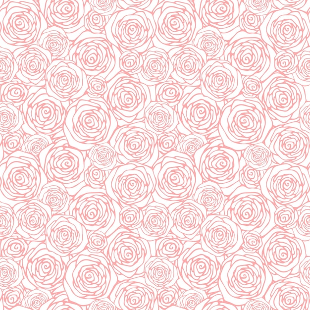 Delicate Floral Bouquet: Soft Pink Roses on Ivory Background | Jiffy ...