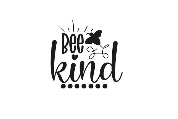 Whimsical Bee-Themed Lettering with Nature Motifs | Jiffy Designs