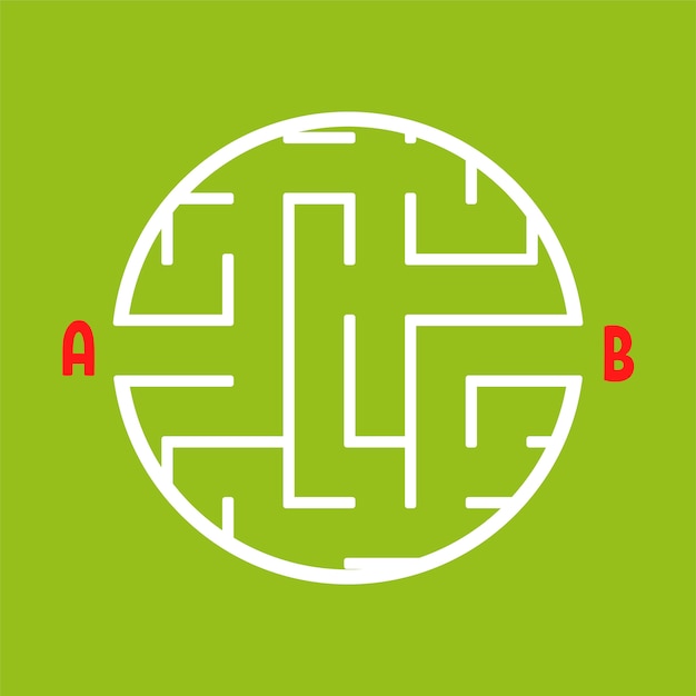 Intricate Maze Design in Minimalist Circle | Jiffy Designs