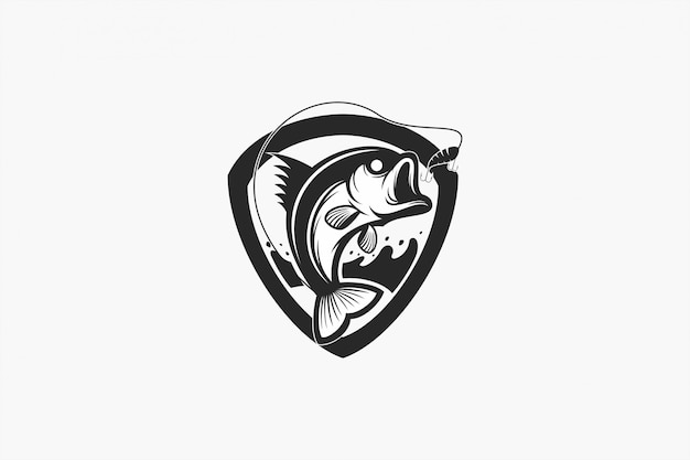 Powerful Fish Emblem: A Striking Graphic Design | Jiffy Designs