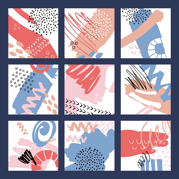 Vibrant Abstract Patterns in Playful Shapes and Colors | Jiffy Designs