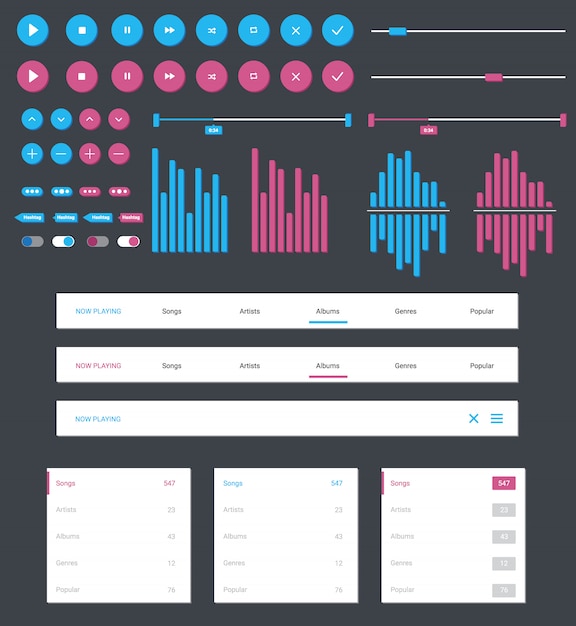 Vibrant Music Visualizer with Colorful Equalizer Bars and Sliders ...