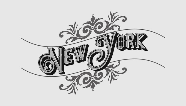 Elegant Vintage Typography for New York City | Jiffy Designs
