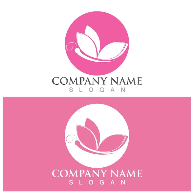 Elegant Floral Logo with Vibrant Pink Accents | Jiffy Designs