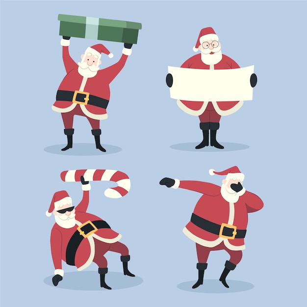 Festive Santa Claus Illustrations for Holiday Designs | Jiffy Designs