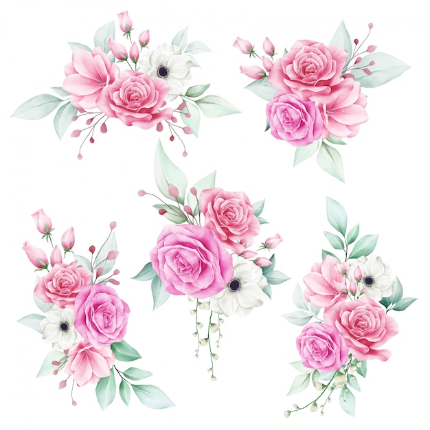 Delicate Bouquets of Soft Pink Roses and Floral Accents | Jiffy Designs