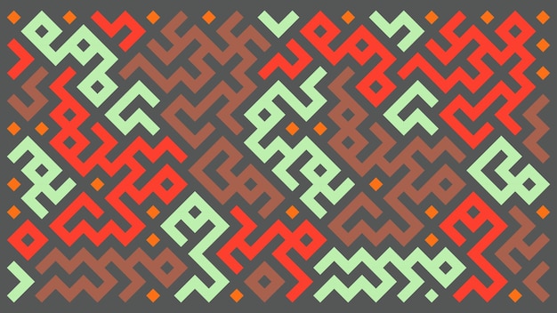 Vibrant Geometric Shapes in Earthy Tones | Jiffy Designs
