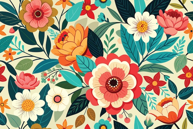 Vibrant Floral Tapestry: A Captivating Botanical Masterpiece | Jiffy ...