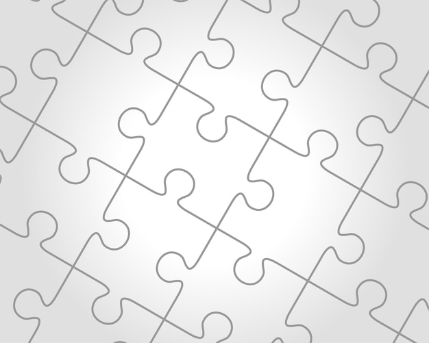 Interlocking Puzzle Pieces in Minimalist Gray Tones | Jiffy Designs