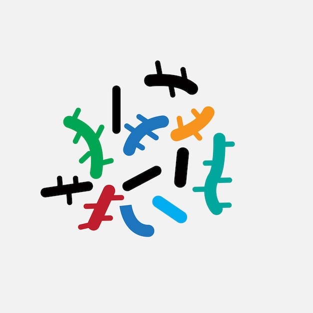 Vibrant Abstract Shapes in Playful Composition | Jiffy Designs