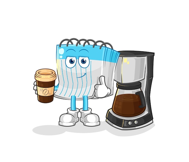 Cheerful Coffee Maker and Energetic Cup Character | Jiffy Designs