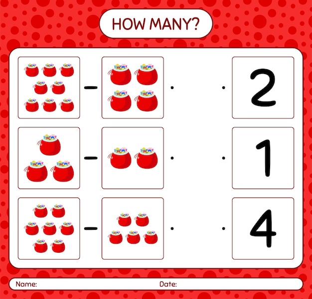 Counting Red Apples in a Fun Math Worksheet | Jiffy Designs