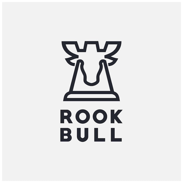 Majestic Rook Bull: A Powerful Emblem Design | Jiffy Designs