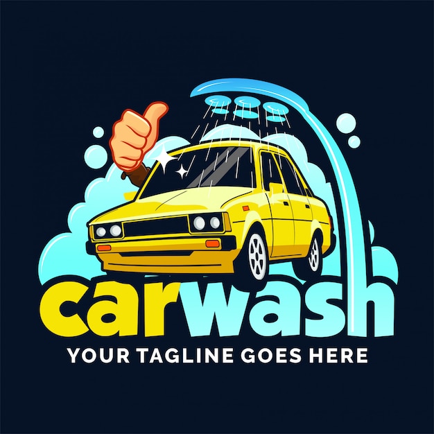 Vibrant Taxi Wash Sparkling Clean Cars, Bubbles Galore Jiffy Designs