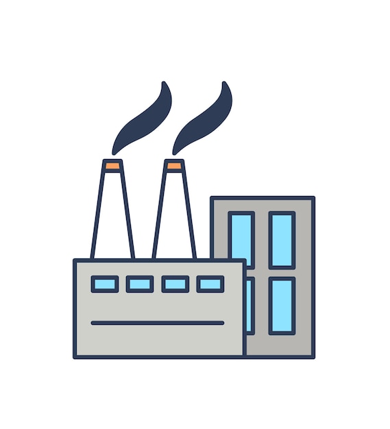 Iconic Industrial Factory with Towering Smokestacks | Jiffy Designs