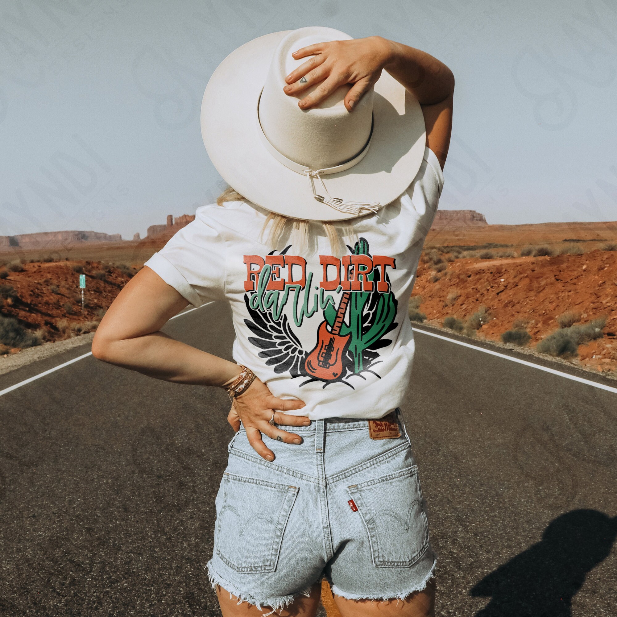 Red Dirt Darlin Sublimation Design PNG Digital Download Printable Texas