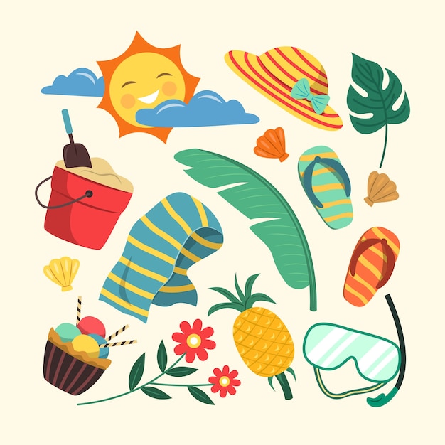 Vibrant Summer Icons and Symbols Collection | Jiffy Designs
