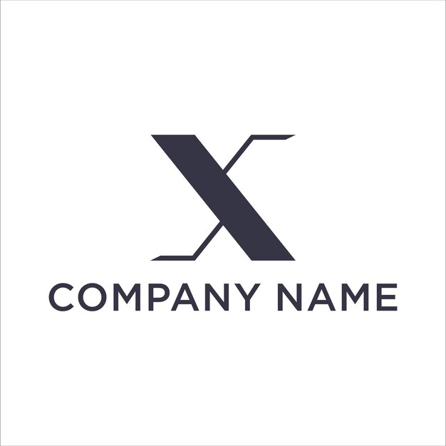 Sleek and Modern X-Shaped Logo Design with Company Name | Jiffy Designs