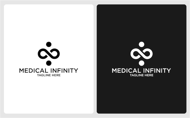 Minimalist Medical Symbol with Infinity Motif | Jiffy Designs