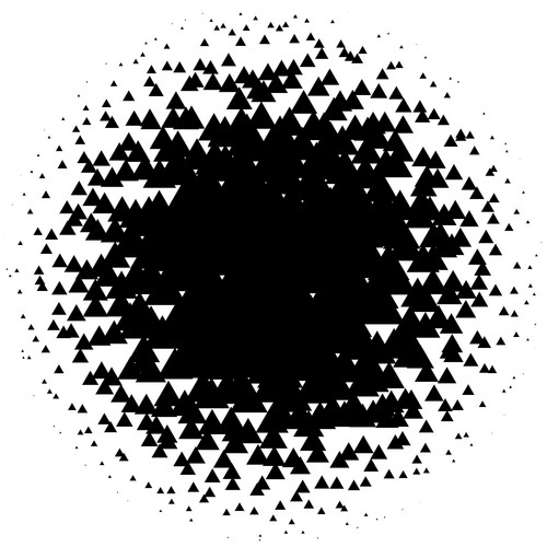 Halftone Element. Abstract Geometric Graphic With Half-Tone Pattern ...