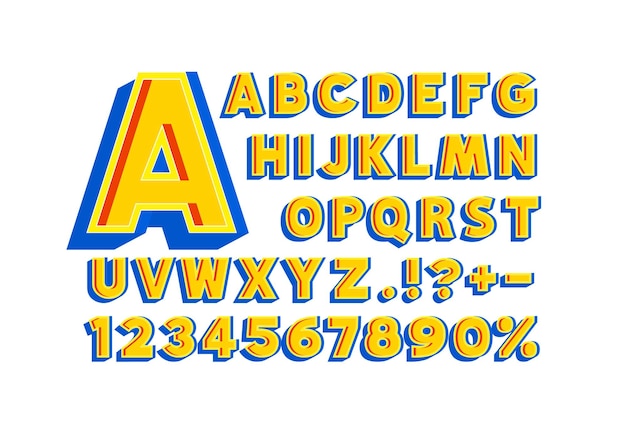 Vibrant Alphabet Letters and Numbers in Playful 3D Design | Jiffy Designs