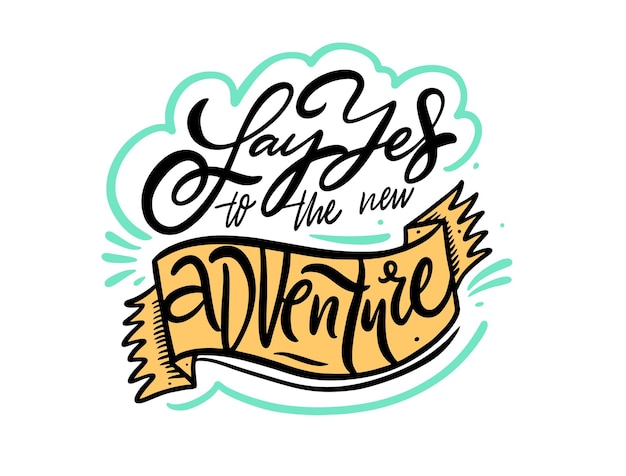 Embrace the New Adventure with Vibrant Lettering | Jiffy Designs