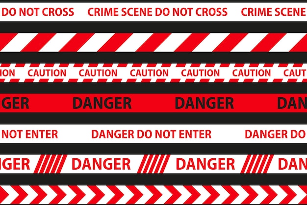 Striking Danger Zone Barricade Tape with Cautionary Signage | Jiffy Designs