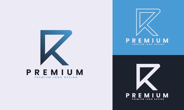 Sleek and Modern Premium Brand Logo with Stylized Letter R | Jiffy Designs