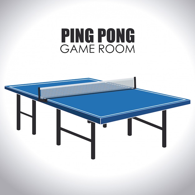 Vibrant Blue Ping Pong Table in a Dedicated Game Room | Jiffy Designs