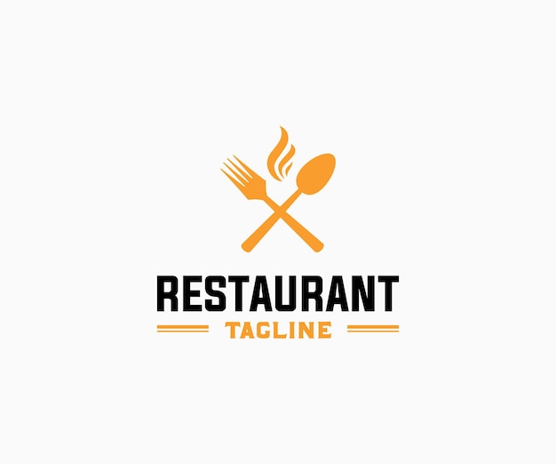 Iconic Dining Emblem: Stylized Utensils Signify Culinary Excellence ...