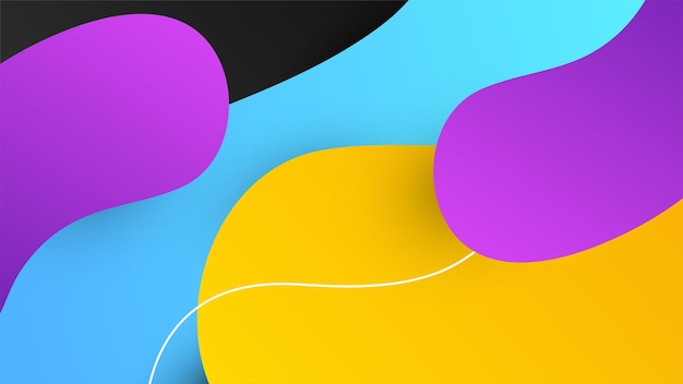 Vibrant Fluid Shapes in Striking Color Palette | Jiffy Designs