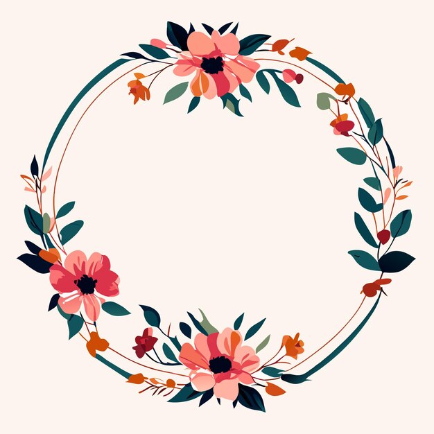 Vibrant Floral Wreath with Intricate Blooms | Jiffy Designs