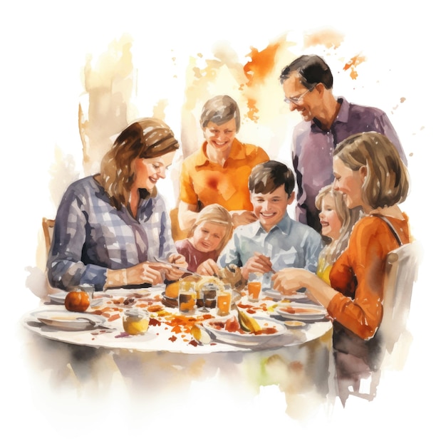 Joyful Family Gathering Around the Dinner Table | Jiffy Designs