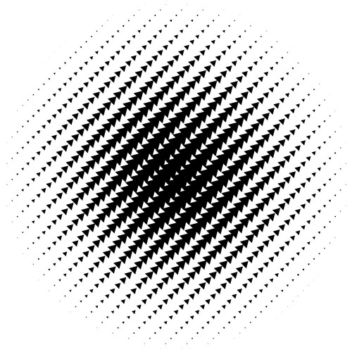 Halftone Element. Abstract Geometric Graphic With Half-Tone Pattern ...
