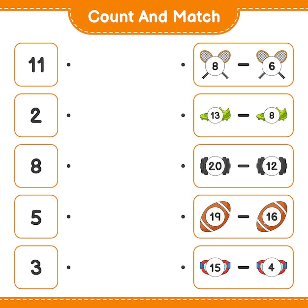 Engaging Math Matching Game with Vibrant Numbers | Jiffy Designs