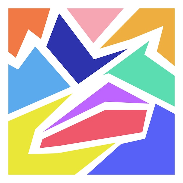 Vibrant Geometric Shapes in Playful Color Palette | Jiffy Designs