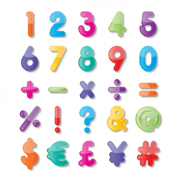 Vibrant Numerical Symbols: A Playful Typographic Exploration | Jiffy ...