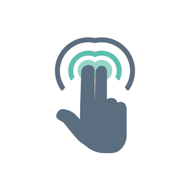 Stylized Hand Cursor Icon with Circular Motif | Jiffy Designs