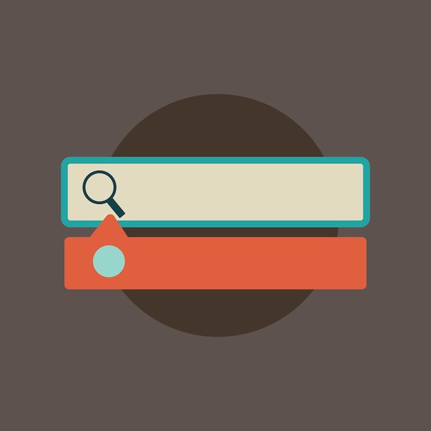 Minimalist Search Bar and Magnifying Glass Icon | Jiffy Designs