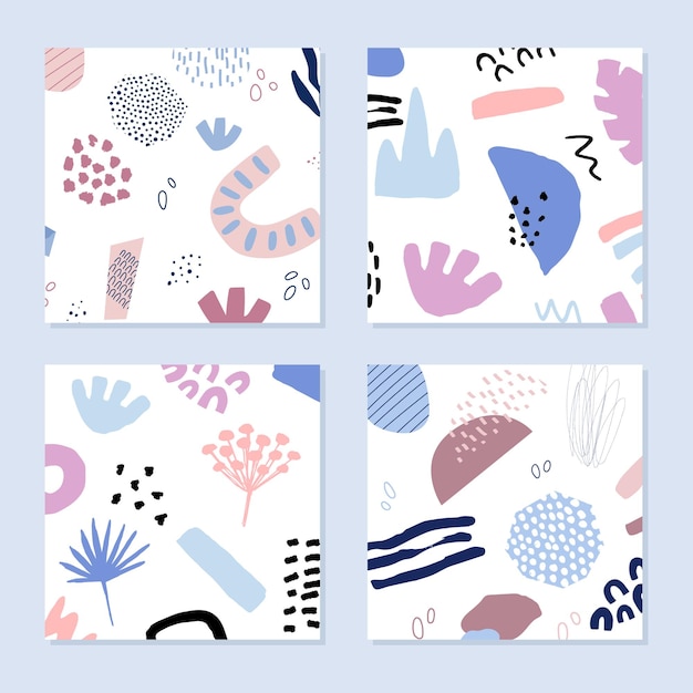 Vibrant abstract shapes and organic patterns in soft hues | Jiffy Designs