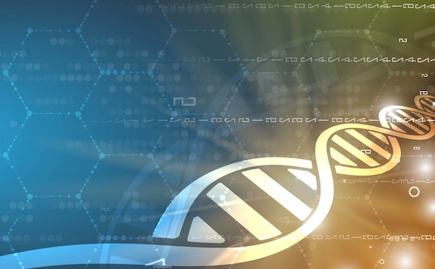 Captivating DNA Helix Against Futuristic Backdrop | Jiffy Designs