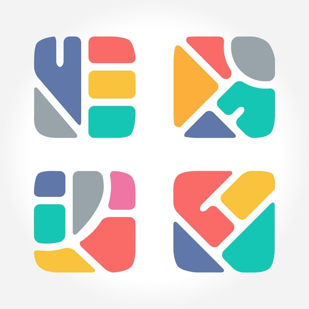 Vibrant Abstract Shapes in Playful Color Palette | Jiffy Designs