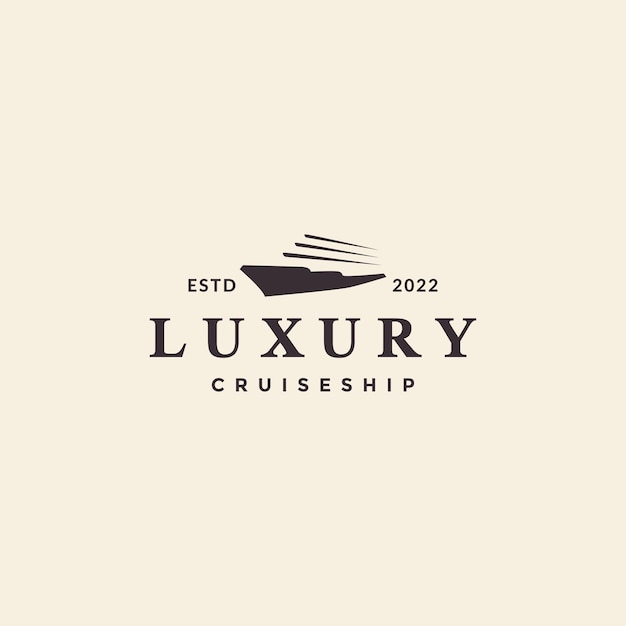 Elegant Luxury Cruise Ship Logo with Vintage Flair | Jiffy Designs