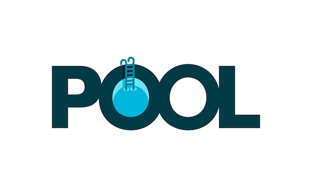 Vibrant Pool Logo with Diving Tube Illustration | Jiffy Designs