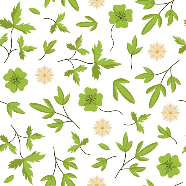 Vibrant Foliage and Floral Pattern | Jiffy Designs
