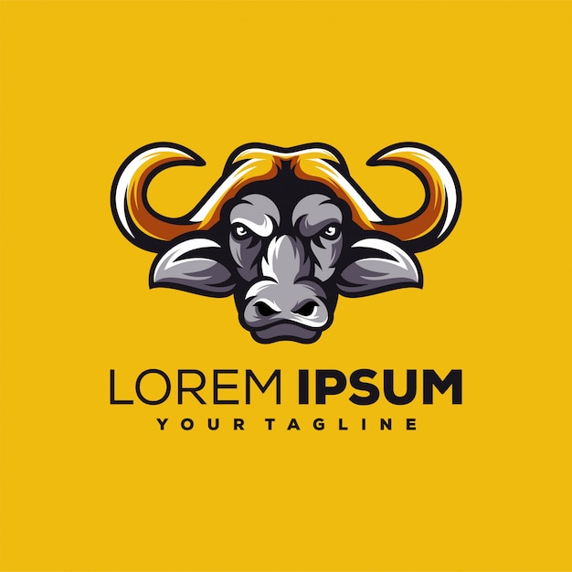 Fierce Buffalo Mascot Logo Design | Jiffy Designs