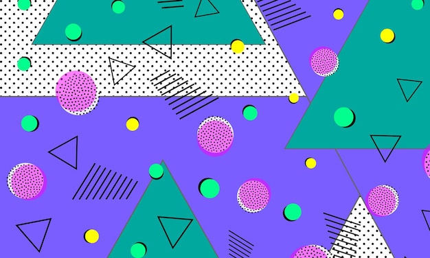 Vibrant Geometric Shapes and Patterns in Retro Style | Jiffy Designs