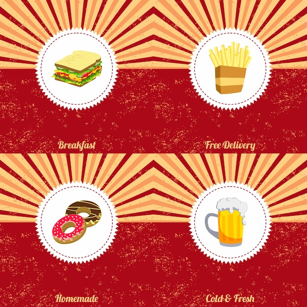 Delectable Delights: A Vibrant Collection of Mouthwatering Food Icons ...