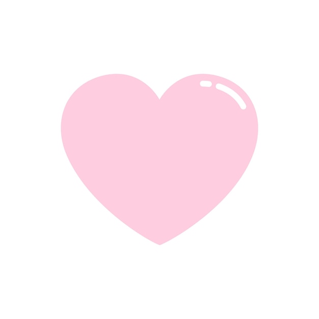 Soft Pink Heart with Delicate Texture and Subtle Sheen | Jiffy Designs
